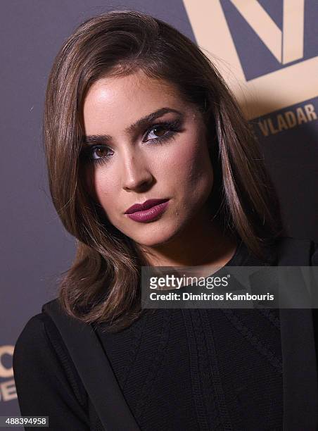 Olivia Culpo attends 'Jeremy Scott: The People's Designer' New York Premiere at The Paris Theatre on September 15, 2015 in New York City.