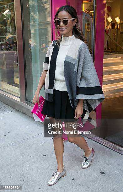 Jamie Chung visits Charming Charlie flagship store on 5th Avenue on September 15, 2015 in New York City.