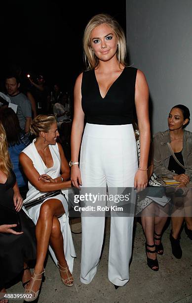 Kate Upton attends Narciso Rodriguez fashion show during Spring 2016 New York Fashion Week at SIR Stage37 on September 15, 2015 in New York City.