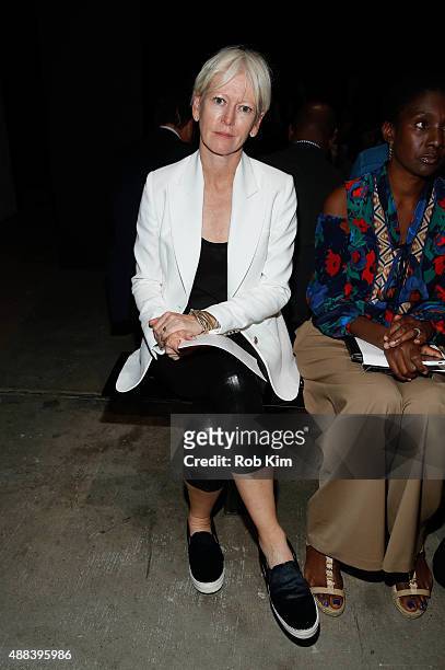 Joanna Coles attends Narciso Rodriguez fashion show during Spring 2016 New York Fashion Week at SIR Stage37 on September 15, 2015 in New York City.