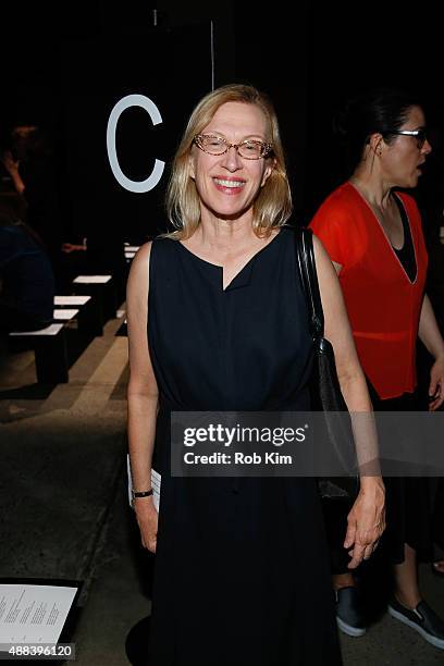 Valerie Steele attends Narciso Rodriguez fashion show during Spring 2016 New York Fashion Week at SIR Stage37 on September 15, 2015 in New York City.