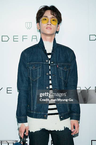 Key of South Korean boy band SHINee attends the launch party for DEFAYE flagship store on September 15, 2015 in Seoul, South Korea.