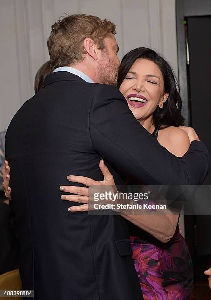 Actor Gerard Butler and actress Shohreh Aghdashloo attend the Septembers of Shiraz TIFF Party Hosted By GREY GOOSE Vodka at Byblos on September 15,...