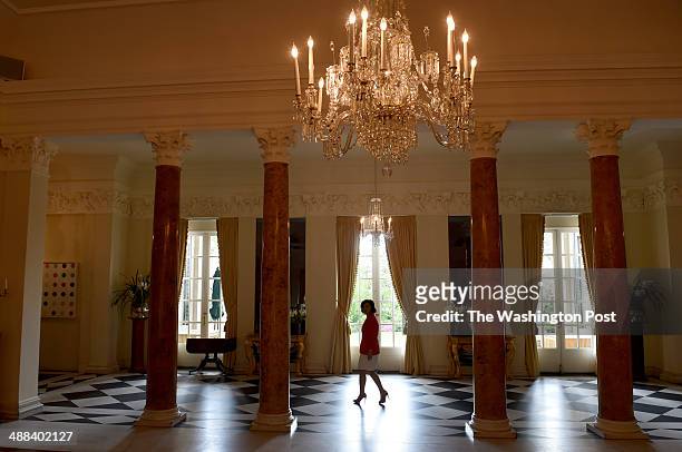 May 1: Lady Westmacott , wife of British Ambassador to the United States Sir Peter Westmacott, at the British Ambassador's residence in Washington,...