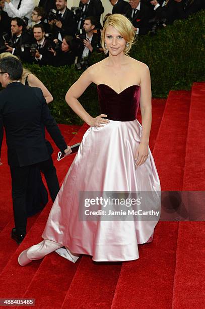 Claire Danes attends the "Charles James: Beyond Fashion" Costume Institute Gala at the Metropolitan Museum of Art on May 5, 2014 in New York City.