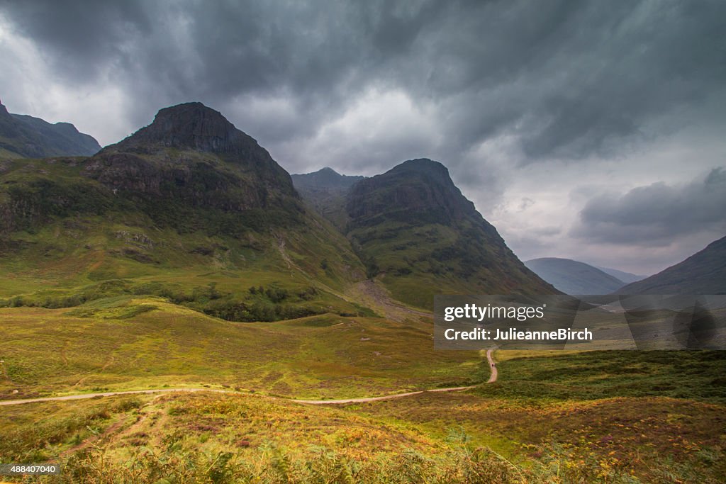 Valley Glencoe, Highlands Scotland