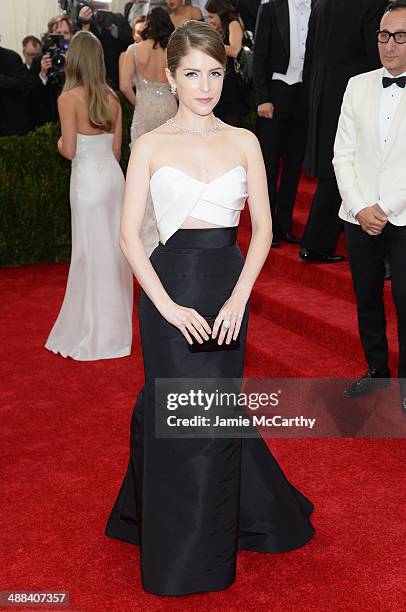 Anna Kendrick attends the "Charles James: Beyond Fashion" Costume Institute Gala at the Metropolitan Museum of Art on May 5, 2014 in New York City.