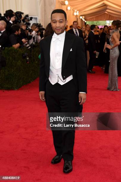 John Legend attends the "Charles James: Beyond Fashion" Costume Institute Gala at the Metropolitan Museum of Art on May 5, 2014 in New York City.