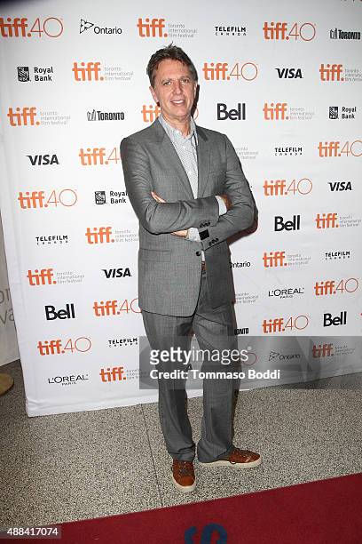 Creator Tim Kring attends the "Heroes Reborn" Premiere during the 2015 Toronto International Film Festival held at Winter Garden Theatre on September...