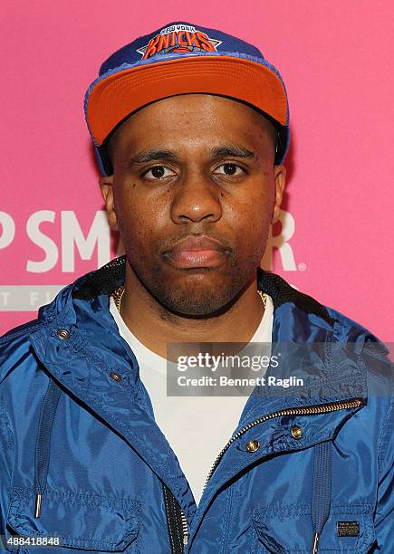 Rapper Consequence attends the OK! Magazine's Spring 2016 NYFW Party at HAUS Nightclub on September 15, 2015 in New York City.