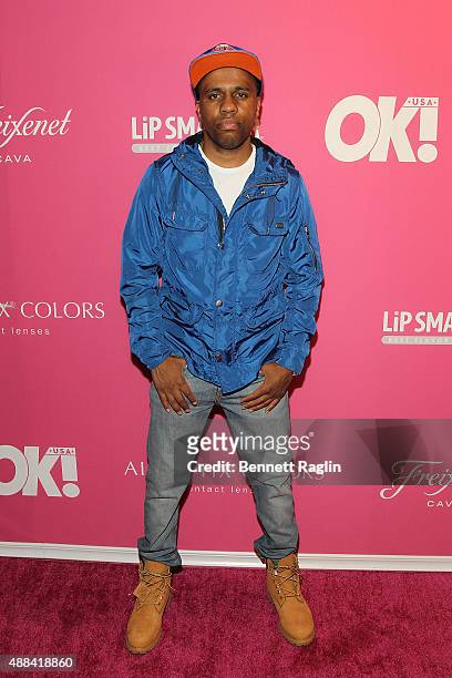 Rapper Consequence attends the OK! Magazine's Spring 2016 NYFW Party at HAUS Nightclub on September 15, 2015 in New York City.