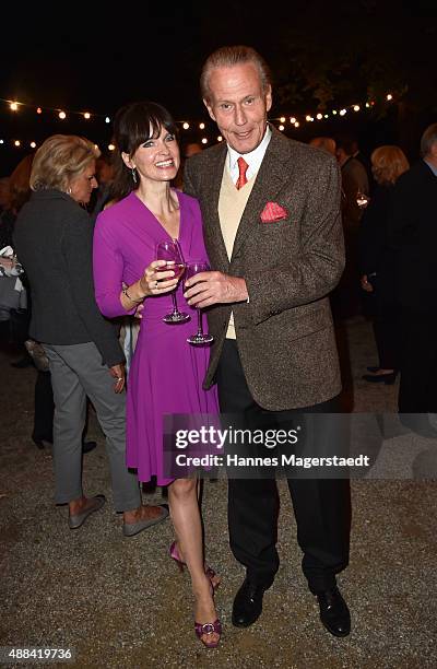 Sonja Lechner and Wolfgang Anselmino attend the 'Dorotheum Munich Hosts Cocktail Reception' on September 15, 2015 in Munich, Germany.