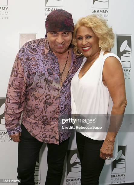 Producer/musician Stevie Van Zandt and vocalist Darlene Love attend An Evening With Darlene Love at on September 15, 2015 in Los Angeles, California.