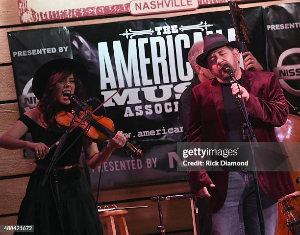 The Straight Shots perform during the 16th Annual Americana Music Festival & Conference - Day 1 at City Winery on September 15, 2015 in Nashville,...