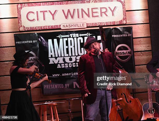 The Straight Shots perform during the 16th Annual Americana Music Festival & Conference - Day 1 at City Winery on September 15, 2015 in Nashville,...