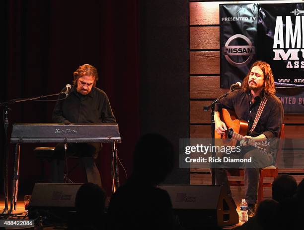 Donnie Fritts and John Paul White perform during the 16th Annual Americana Music Festival & Conference - Day 1 at City Winery on September 15, 2015...