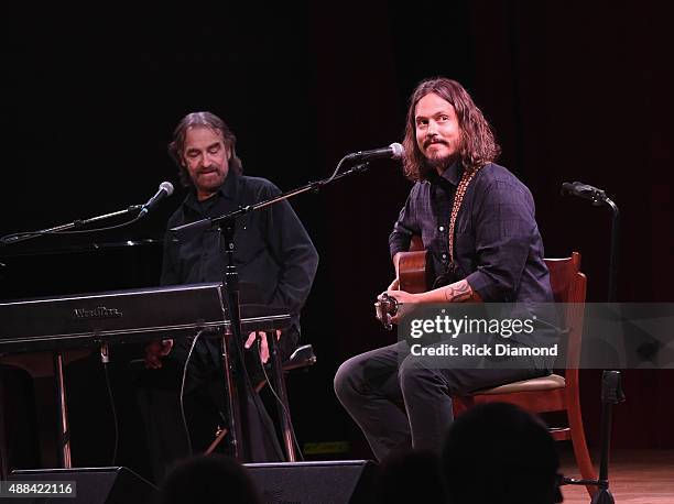 Donnie Fritts and John Paul White perform during the 16th Annual Americana Music Festival & Conference - Day 1 at City Winery on September 15, 2015...