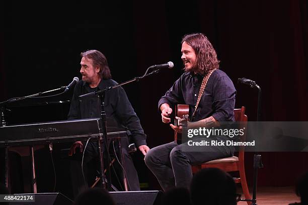 Donnie Fritts and John Paul White perform during the 16th Annual Americana Music Festival & Conference - Day 1 at City Winery on September 15, 2015...