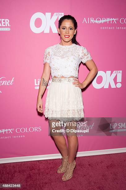 Jenelle Evans attends OK! Magazine's Spring 2016 NYFW Party at HAUS Nightclub on September 15, 2015 in New York City.