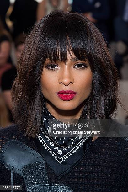 Singer Ciara attends the Coach presentation during Spring 2016 New York Fashion Week on September 15, 2015 in New York City.