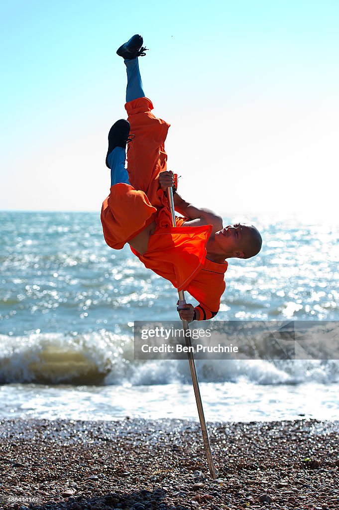 Shaolin Monks Rehearse Ahead Of Their New Show