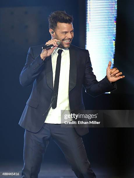 Recording artist Ricky Martin performs as he kicks off his One World Tour in support of the album "A Quien Quiera Escuchar" at Axis at Planet...