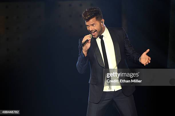 Recording artist Ricky Martin performs as he kicks off his One World Tour in support of the album "A Quien Quiera Escuchar" at Axis at Planet...