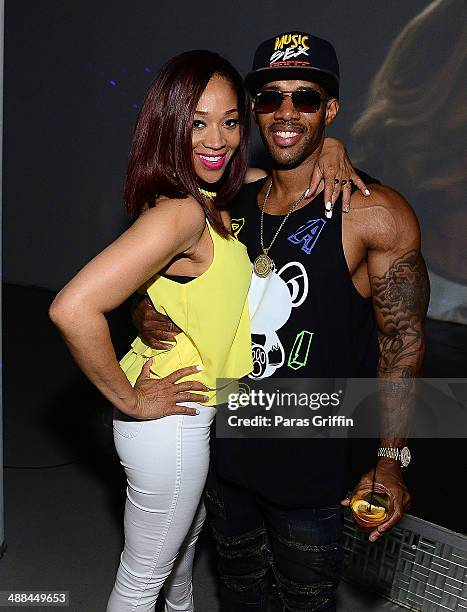 Mimi Faust and Nikko Smith attends the "Love & Hip Hop: Atlanta" Season 3 Premiere Private Viewing Party at Social Haven on May 5, 2014 in Atlanta,...