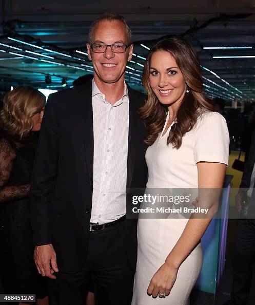 Edwin Dallow TVNZ stars Simon Dallow and Renee Wright during the TVNZ New Season ...
