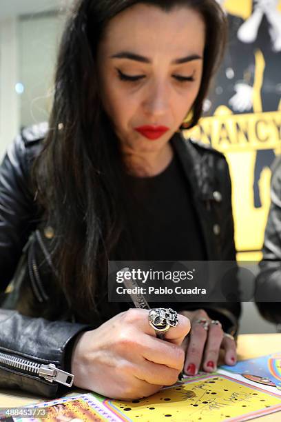 Marta Vaquerizo signs copies Of her Album 'Amigas' at Callao Fnac Forum on May 6, 2014 in Madrid, Spain.