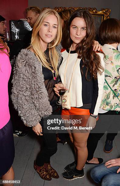 Mary Charteris and Amba Jackson attend the launch of the new 'Jade Jagger' New Bond Street showroom on May 6, 2014 in London, England.