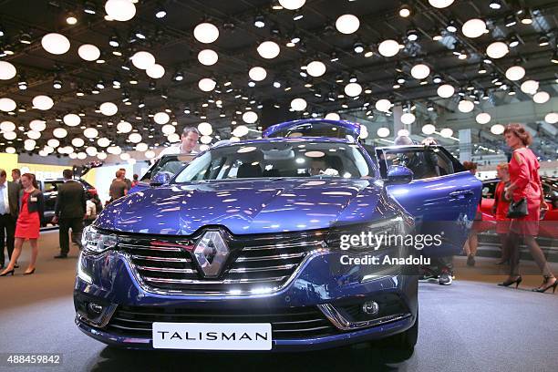 Talisman Display Renault Talisman is on display ahead of the IAA Frankfurt Motor Show ...