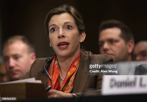Deputy Assistant Secretary of Defense for Russia/Ukraine/Eurasia Evelyn Farkas testifies during a hearing before the Senate Foreign Relations...