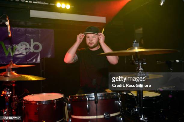 Ben Thatcher of Royal Blood performs on stage at 02 ABC during the Stag and Dagger music festival on May 4, 2014 in Glasgow, Scotland.