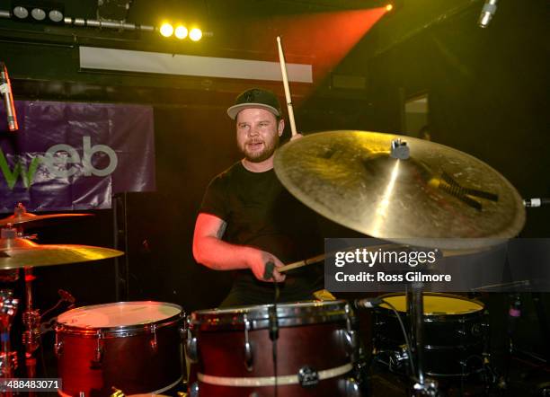 Ben Thatcher of Royal Blood performs on stage at 02 ABC during the Stag and Dagger music festival on May 4, 2014 in Glasgow, Scotland.