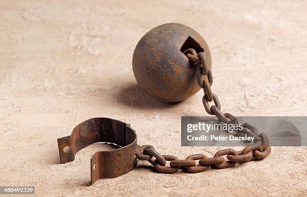 ball and chain landscape - set free stock pictures, royalty-free photos & images