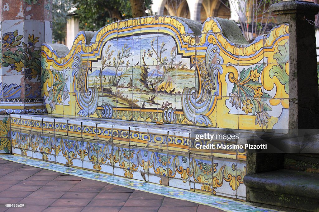Decorations at the Santa Chiara Cloister