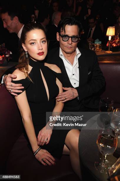 Actress Amber Heard and Johnny Depp attend Spike TV's "Don Rickles: One Night Only" on May 6, 2014 in New York City.
