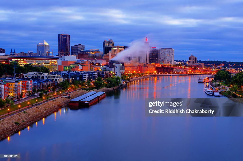 Early Morning View of City of St Paul