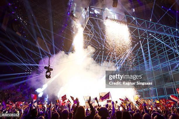 General view during the first Semi Final of the Eurovision Song Contest 2014 on May 6, 2014 in Copenhagen, Denmark.