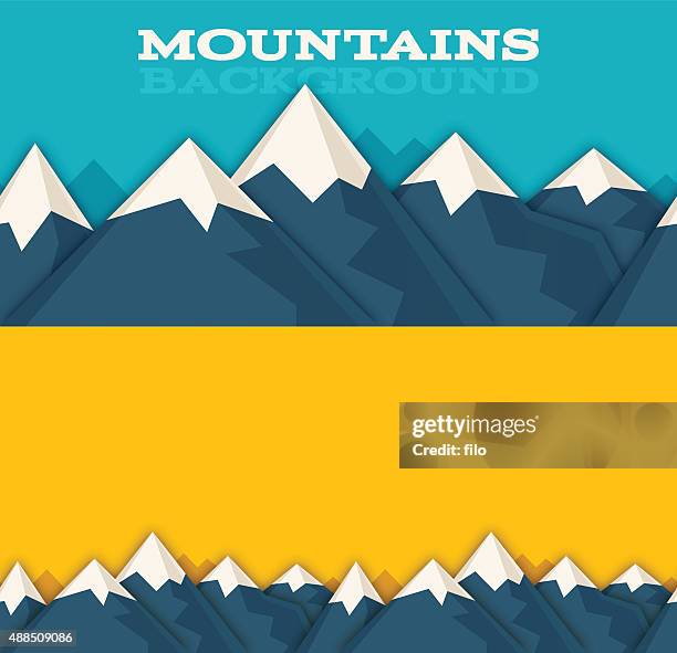 nahtlose berge im hintergrund - snowcapped mountain stock-grafiken, -clipart, -cartoons und -symbole