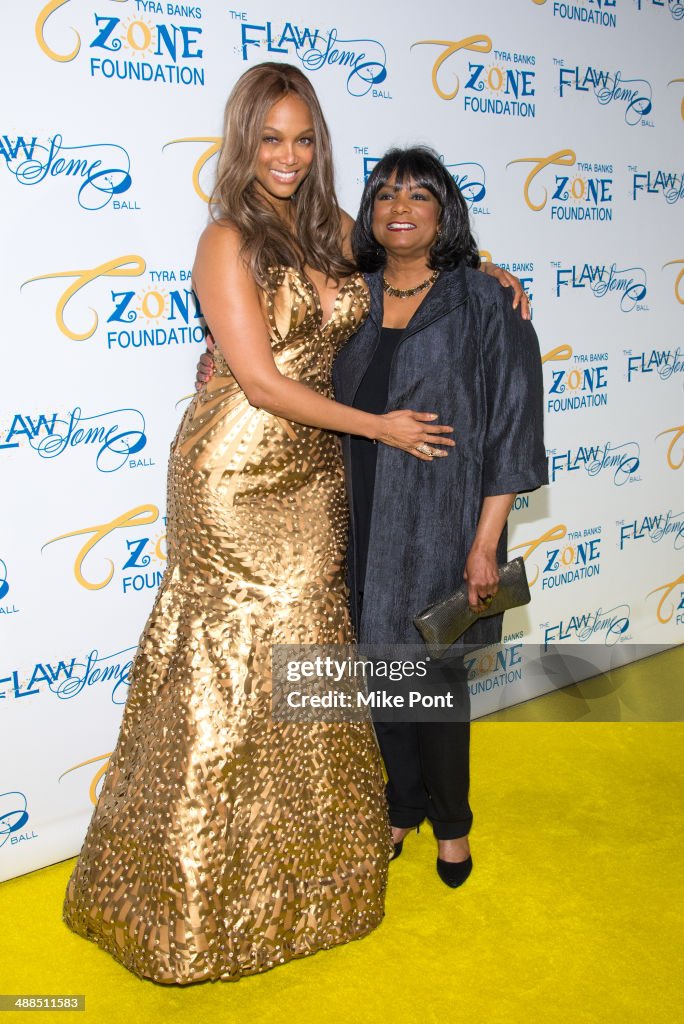 Tyra Banks and her mom Carolyn London attend Tyra Banks' Flawsome