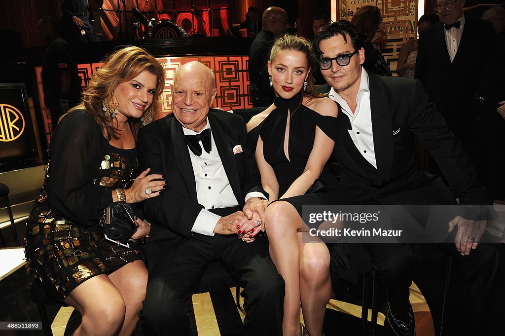 Mindy Rickles, Don Rickles, Amber Heard and Johnny Depp attend Spike