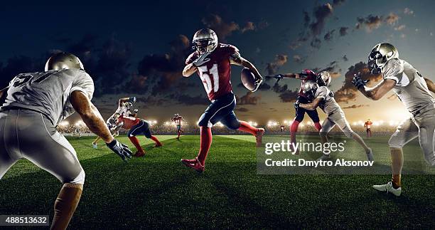 futebol americano em ação - luva de guarda redes imagens e fotografias de stock