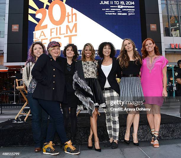 Kristin Hanggi, Mona May, Amy Heckerling, Stacey Dash, Stephanie Allain, Alicia Silverstone and Elisa Donovan attend the Film Independent's...