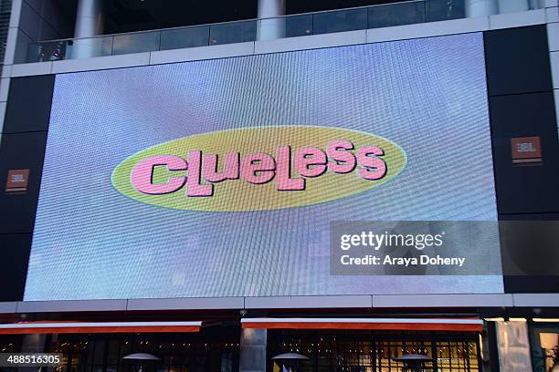 General view of atmosphere at the Film Independent's pre-festival outdoor screening of "Clueless" at L.A. LIVE on May 6, 2014 in Los Angeles,...