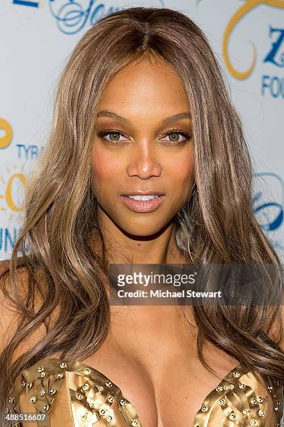 Model Tyra Banks attends Tyra Banks' Flawsome Ball 2014 at Cipriani Wall Street on May 6, 2014 in New York City.