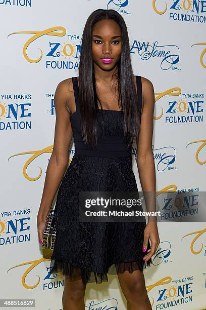 Model Damaris Lewis attends Tyra Banks' Flawsome Ball 2014 at Cipriani Wall Street on May 6, 2014 in New York City.