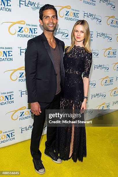 Juice Press COO Shom Chowdhury and Aliona Chowdhury attend Tyra Banks' Flawsome Ball 2014 at Cipriani Wall Street on May 6, 2014 in New York City.