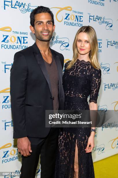 Juice Press COO Shom Chowdhury and Aliona Chowdhury attend Tyra Banks' Flawsome Ball 2014 at Cipriani Wall Street on May 6, 2014 in New York City.